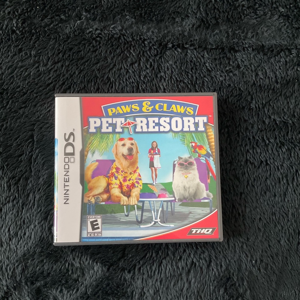 HQ Paws & Claws Pet Resort Nintendo DS Game - Red Cover
